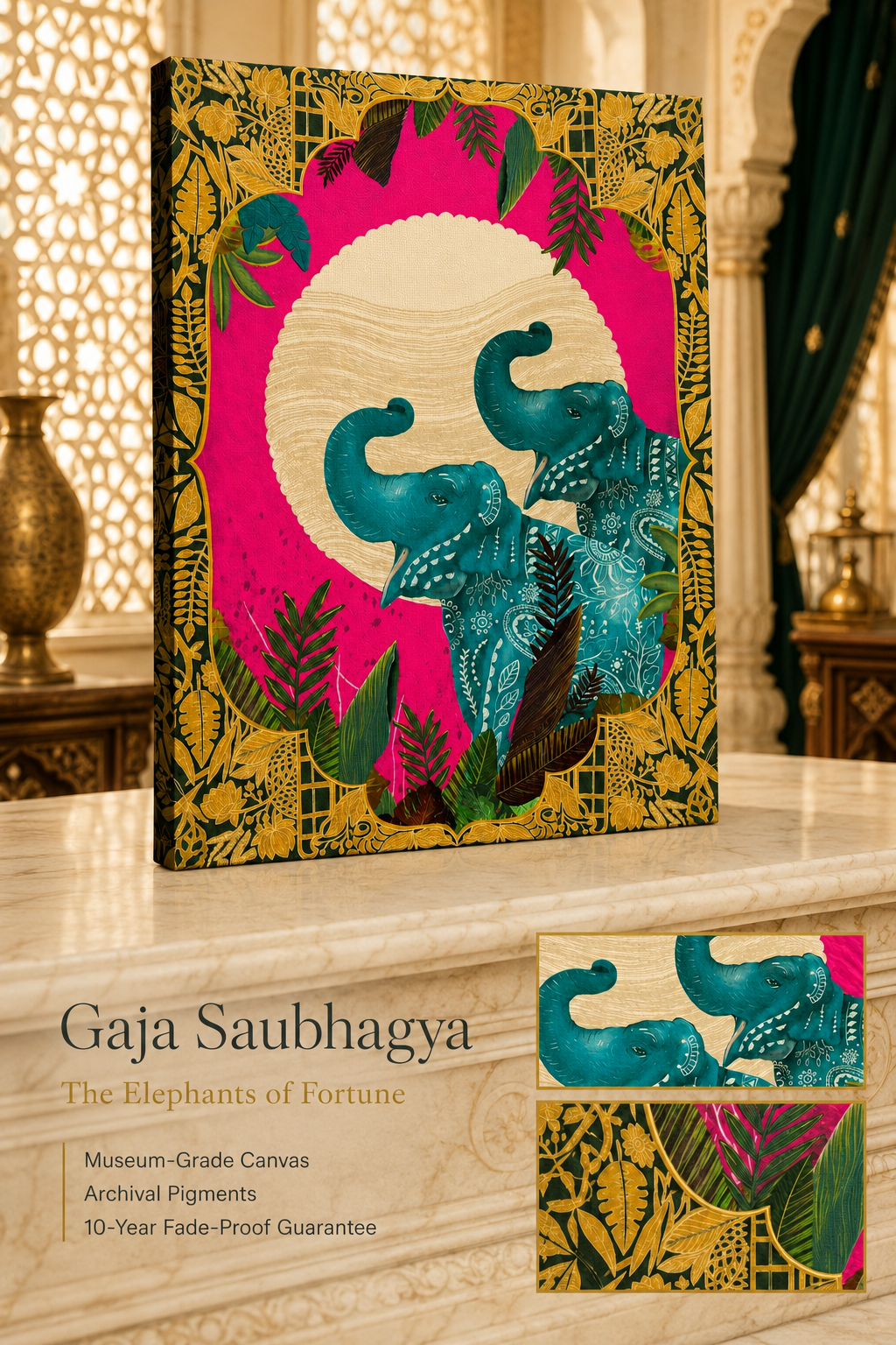 Gaja Saubhagya - The Elephants of Fortune by The Indian Atelier