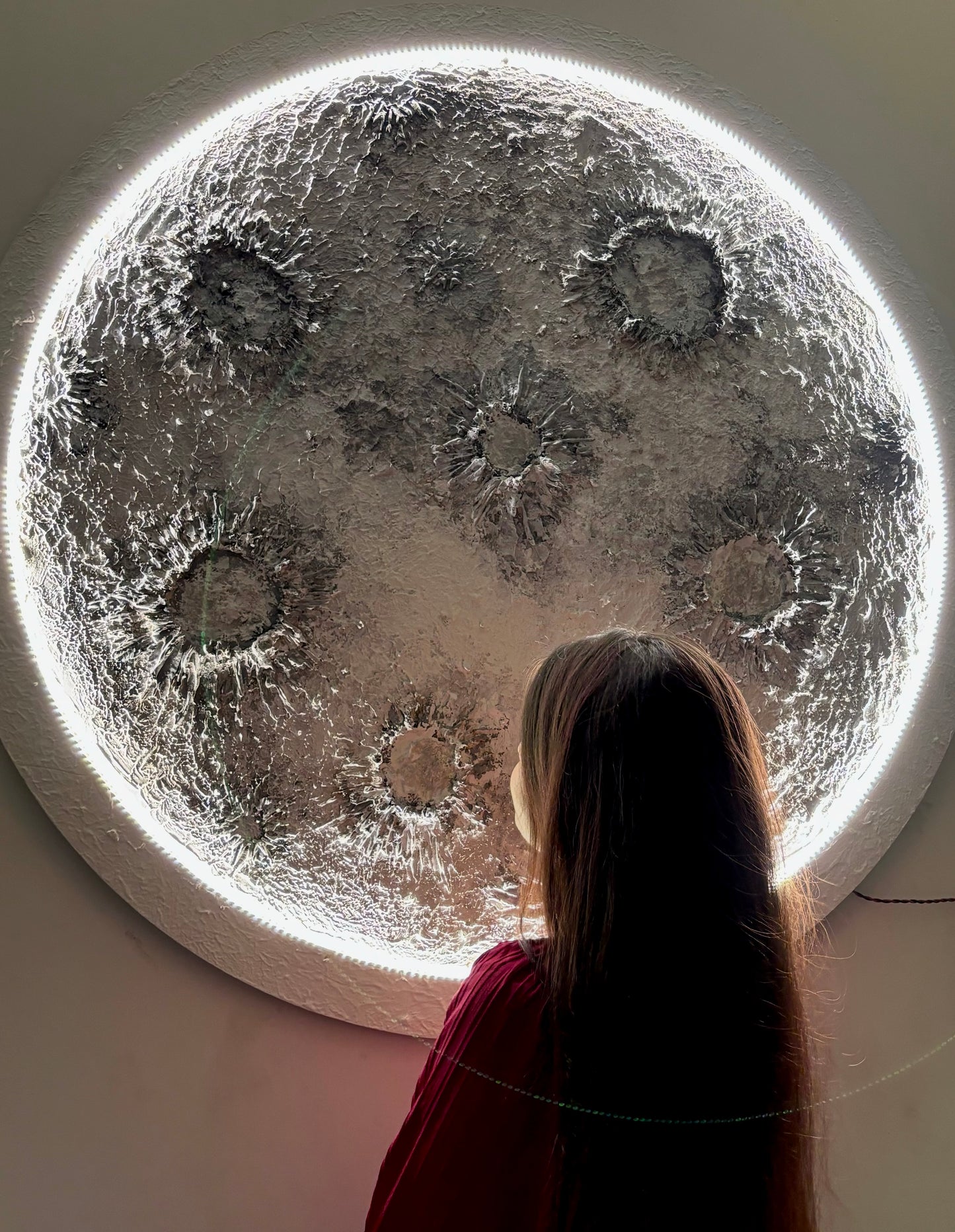 Textured Moon Wall Art