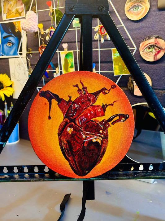Realistic Heart Painting