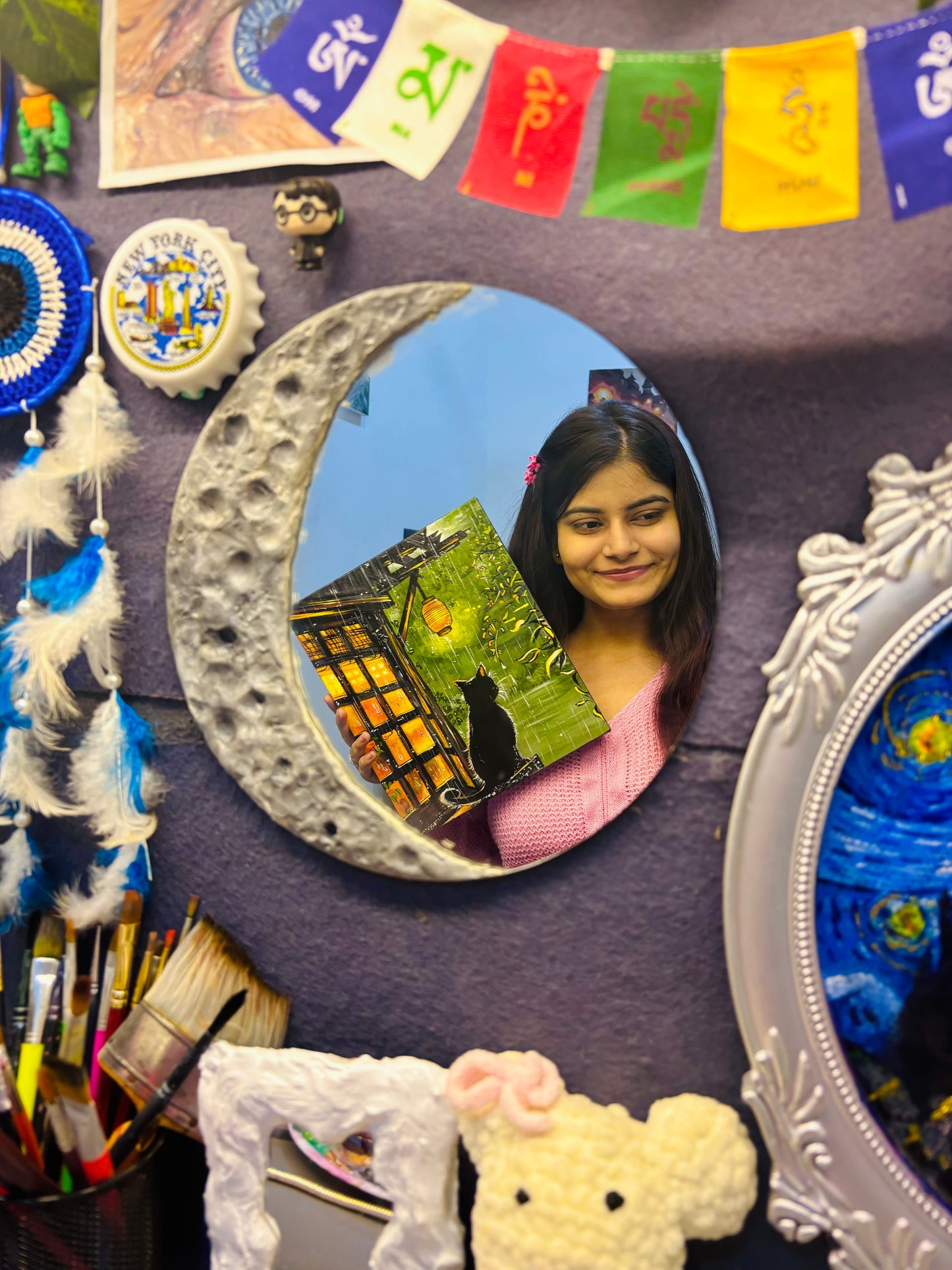 Curious Cat Painting