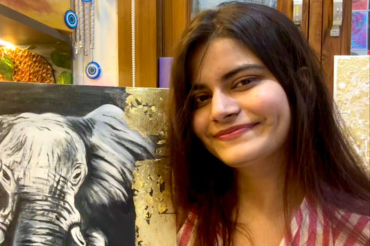 Golden Elephant Painting