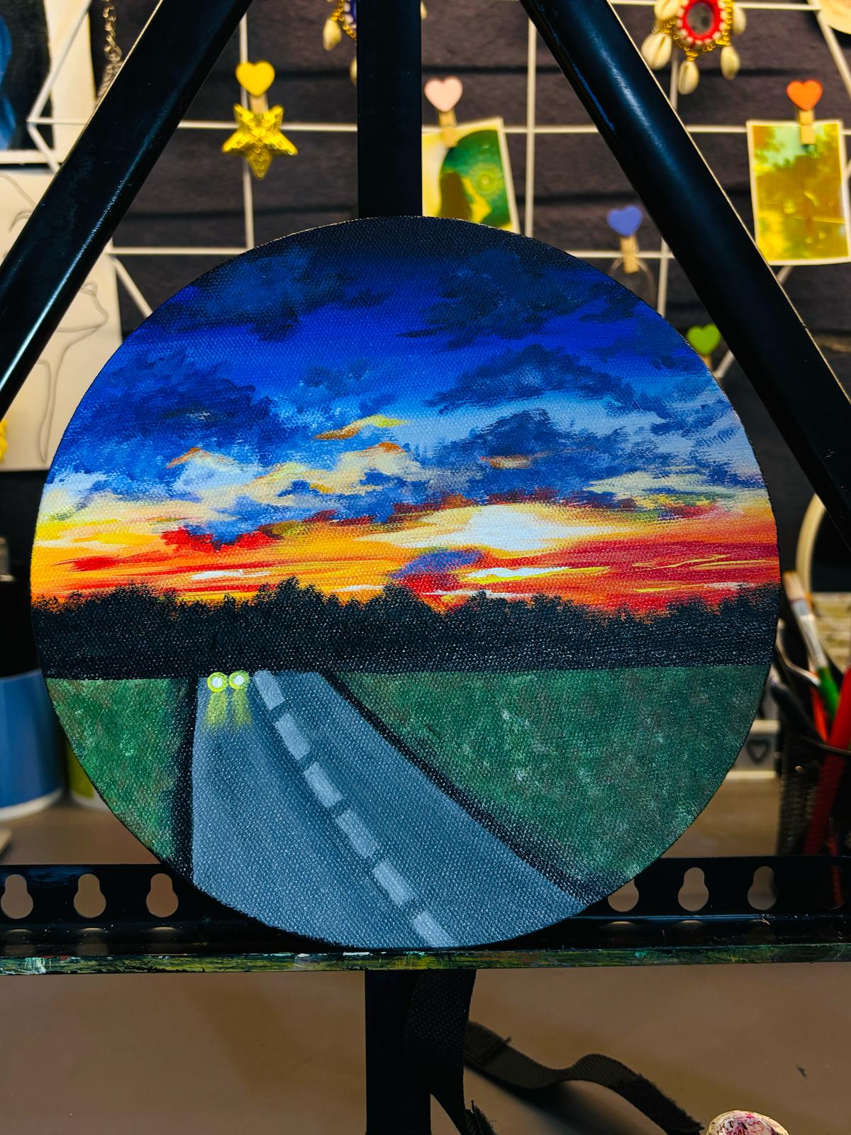 Handmade Sunset Wall Art