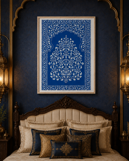The Cobalt Garden by The Indian Atelier