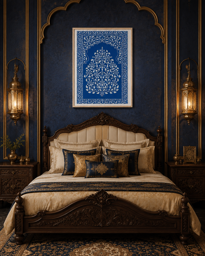 The Cobalt Garden by The Indian Atelier