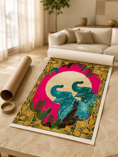 Gaja Saubhagya - The Elephants of Fortune by The Indian Atelier