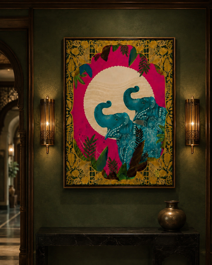Gaja Saubhagya - The Elephants of Fortune by The Indian Atelier