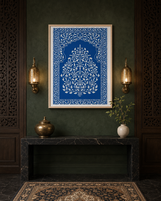 The Cobalt Garden by The Indian Atelier