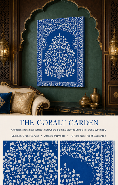The Cobalt Garden by The Indian Atelier