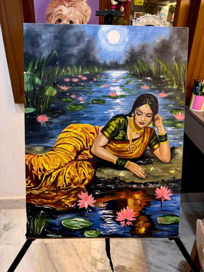 Moon Reflection Painting