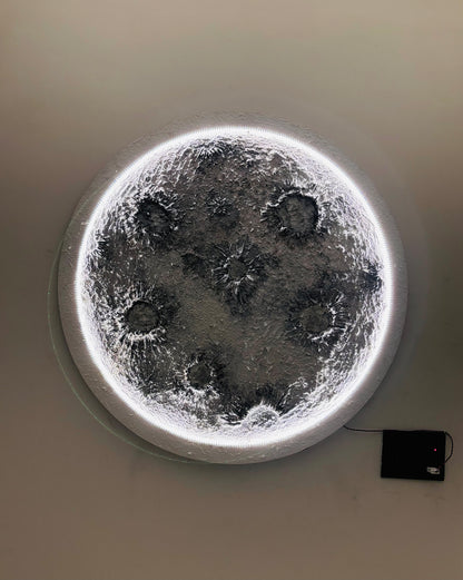 Textured Moon Wall Art