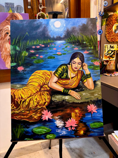 Moon Reflection Painting