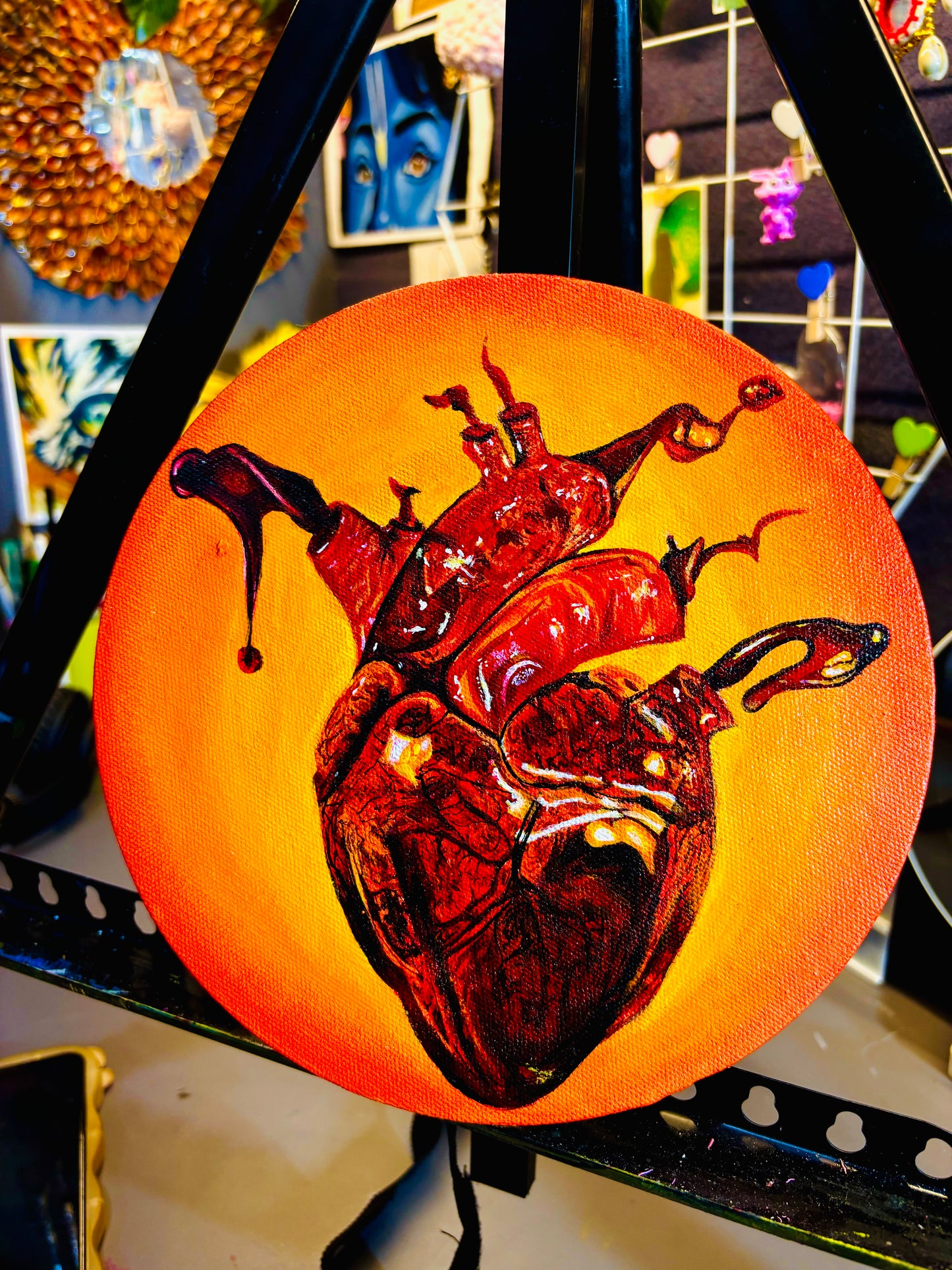 Realistic Heart Painting