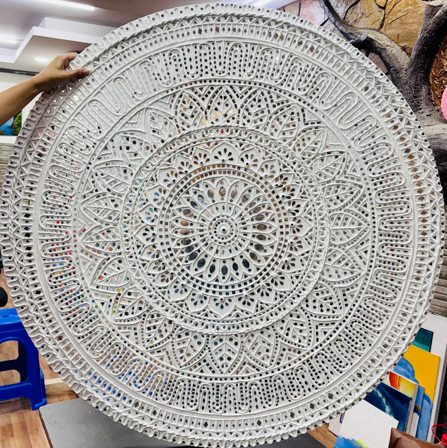 3D Clay Mandala Artwork