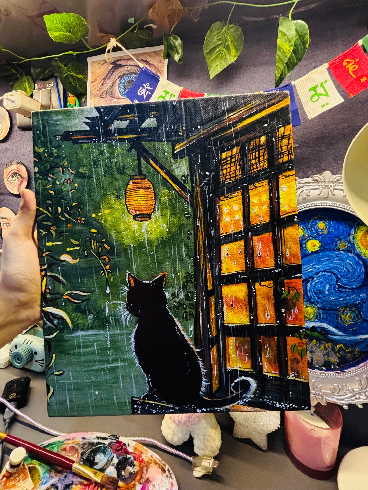 Curious Cat Painting