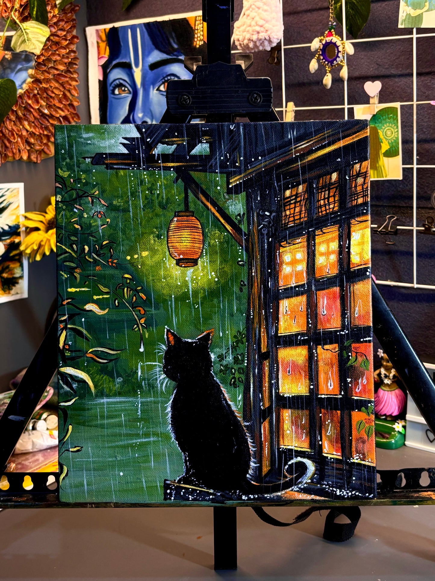 Curious Cat Painting