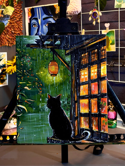 Curious Cat Painting