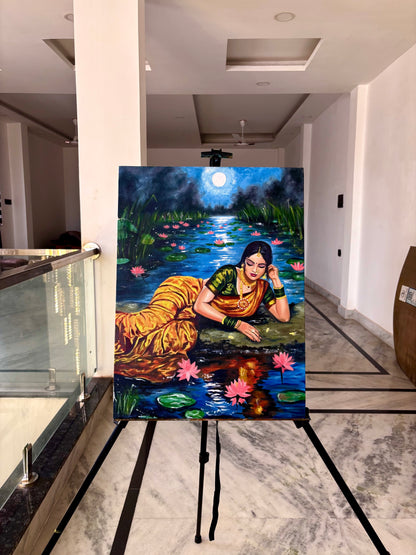 Moon Reflection Painting