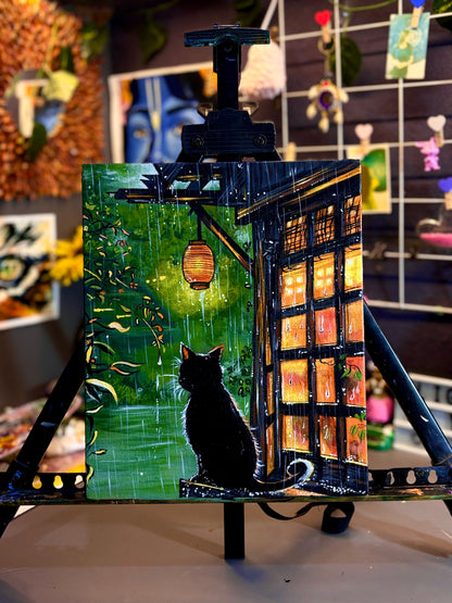 Curious Cat Painting