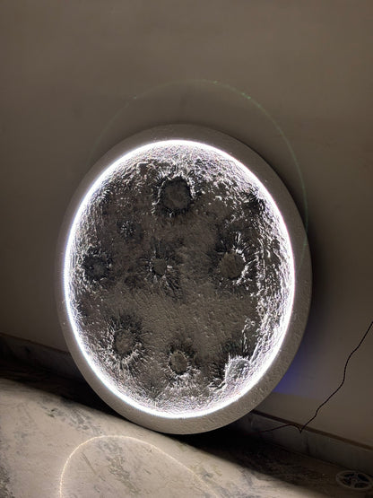 Textured Moon Wall Art