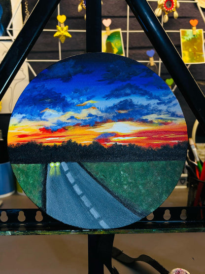 Handmade Sunset Wall Art