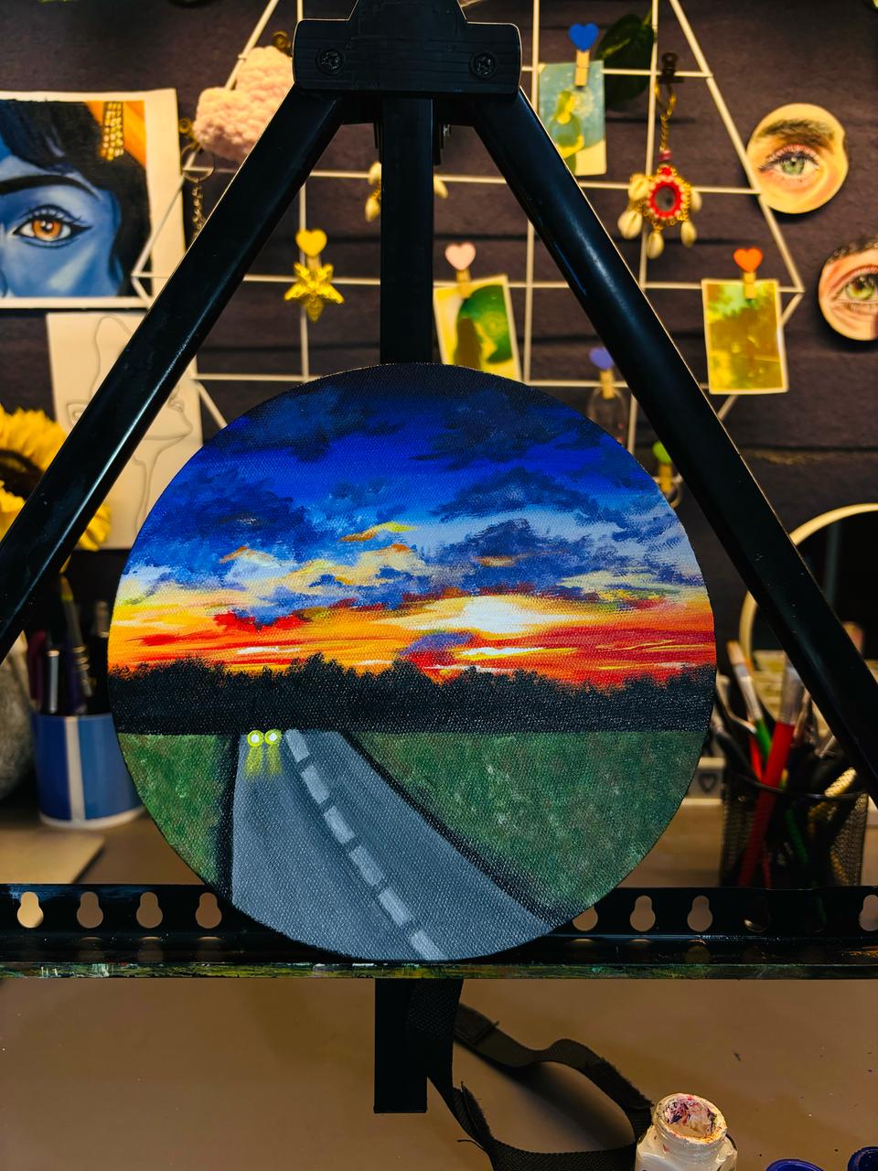 Handmade Sunset Wall Art
