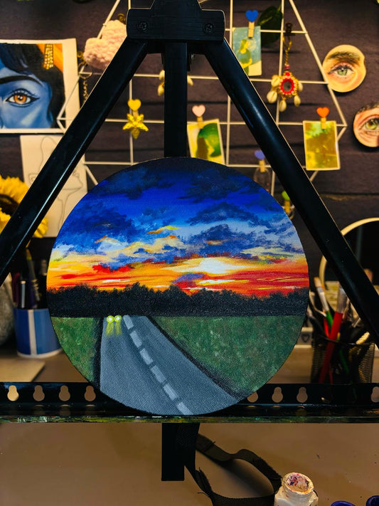 Handmade Sunset Wall Art